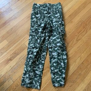 L.L. Bean Boys Size 14 Camo Pants zip leg